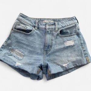 Pacsun Light Blue Distressed Denim Shorts